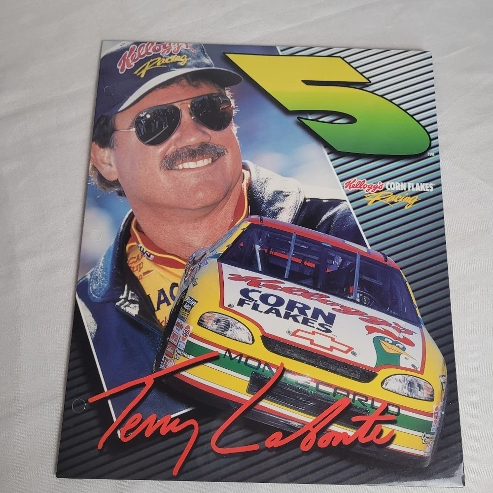 Lot Of 4 New NASCAR Racing VTG 2 Pocket Folders Dale Jarret Terry Labonte